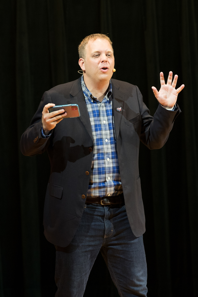 Listen First Project's Pearce Godwin joined the University of Delaware's National Agenda series on Sept. 21.